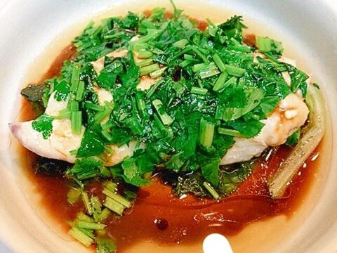 簡単中華料理☆白身魚の清蒸
